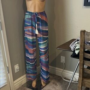 BECCA Multicolor Geometric Women's Pants M